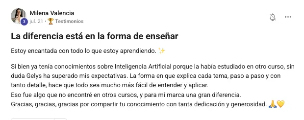 Testimonio real de Visual Creator Club 2