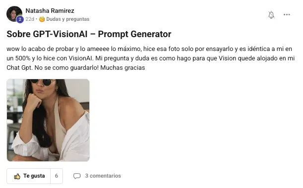Testimonio real de Visual Creator Club 4
